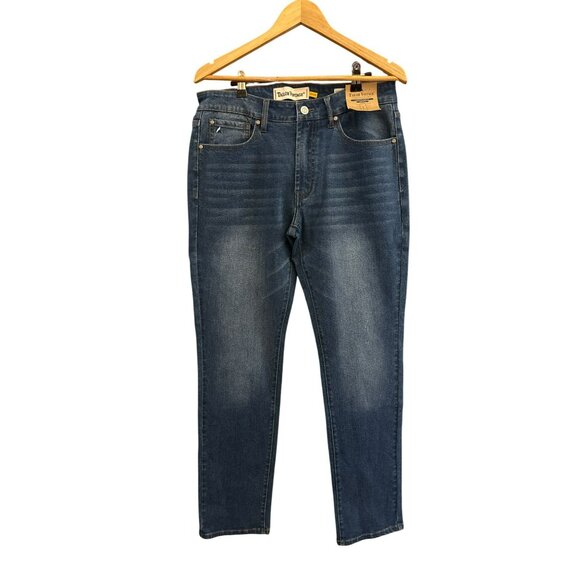 Tailor Vintage Mens Canaan Slim Stretch Jeans 32x32 Smart Denim Medium Wash NWT - Picture 1 of 5